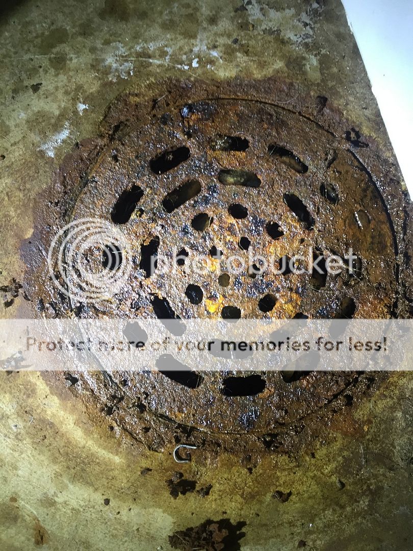 Rusted drain in basement Community Forums
